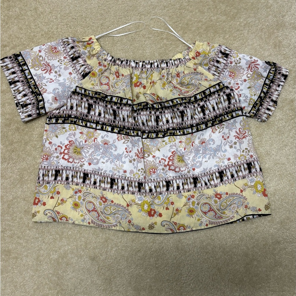 Easer Paisley Print Blouse -Size M